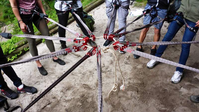 Hoch hinaus – Aktiv Teamevent Klettersteig