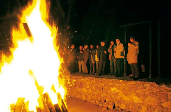 Lagerfeuer Weihnachtsfeier zum Festpreis