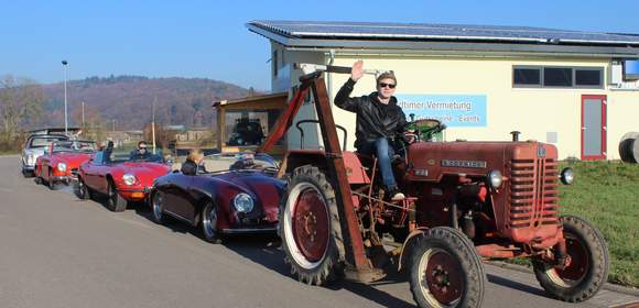 Geocaching-Puzzle als Oldtimer Tour