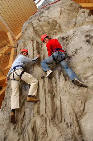 Kletterfels in der Eventlocation der Teamwelt