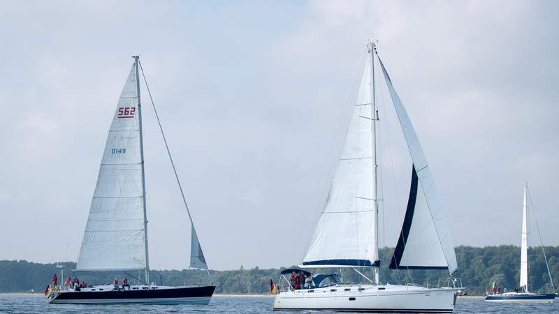 Segelevent auf Segelyachten an der Ostsee