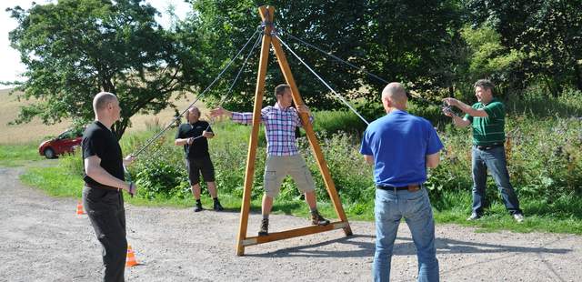 Laufendes A Outdoor Team-Test