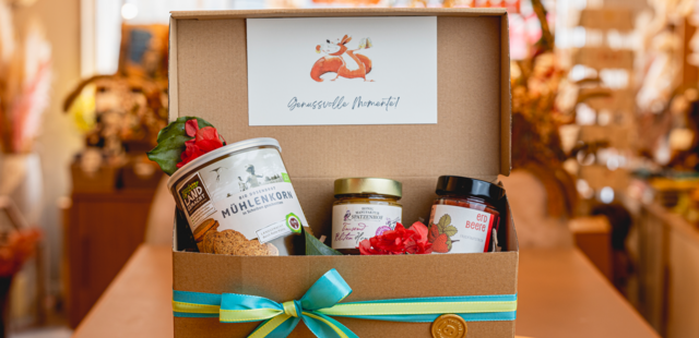 Geschenkbox: Süßes Frühstück Geschenkbox: Süßes Frühstück