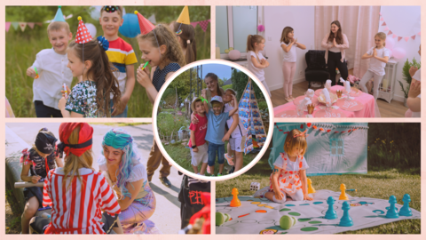 Verschiedene Kinderanimationen wie Basteln, Spielen und Bodypainting als Einblicke in die Kinderbetreuung auf Veranstaltungen