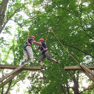 Team-Event im Hochseil- und Teamparcours