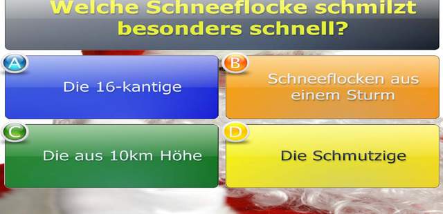 Weihnachtsfrage TeamDuell Quiz und Gameshow