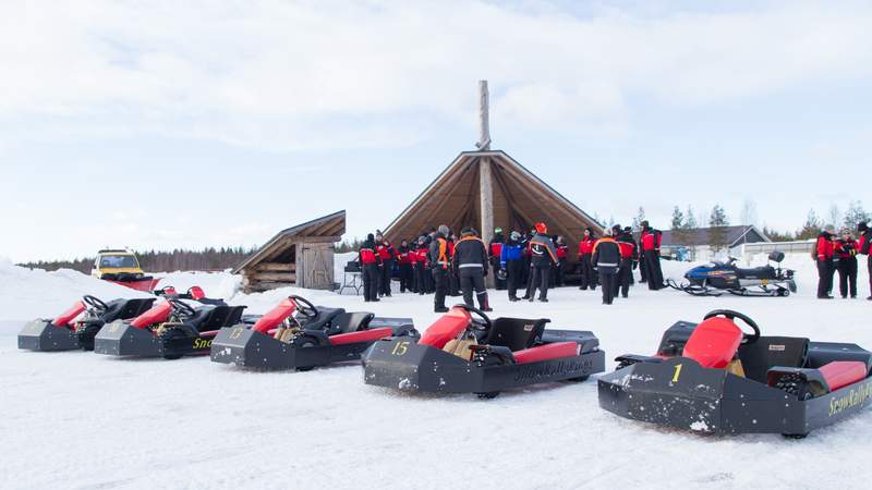 Go-Karts im Winter