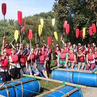 Firmenevent Floßfahrt