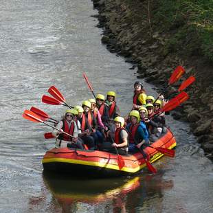 Rafting auf Erft und Rhein