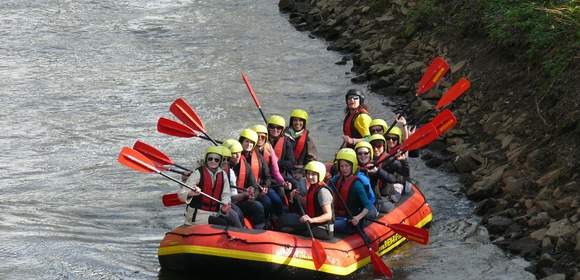 Rafting auf Erft und Rhein