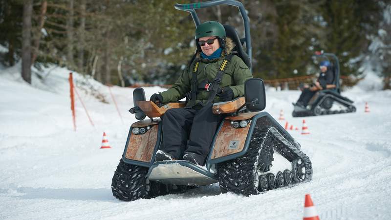 Team-Erlebnis im Schnee