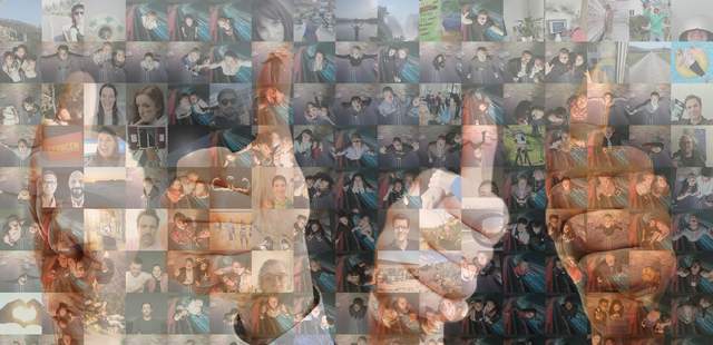 Online Teambuilding Fotomosaik