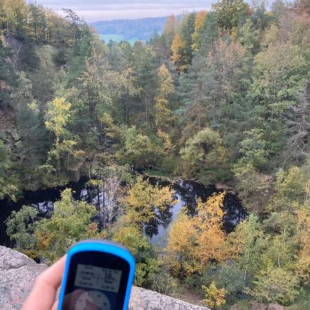 Geocaching+ Granittagebau Lausitz