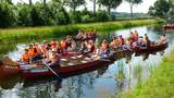 Gruppe auf dem Schaalseekanal