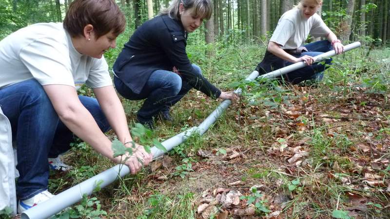 Lamaexpedition mit Seilbrückenbau