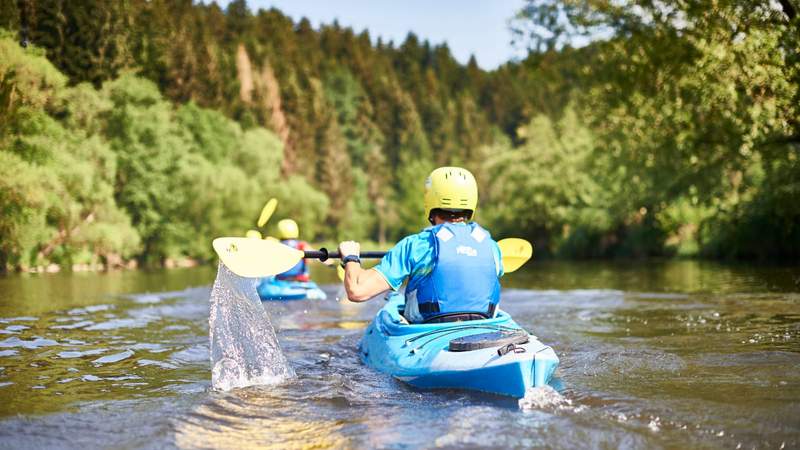 Kanufahrt durch Bayerisch Kanada