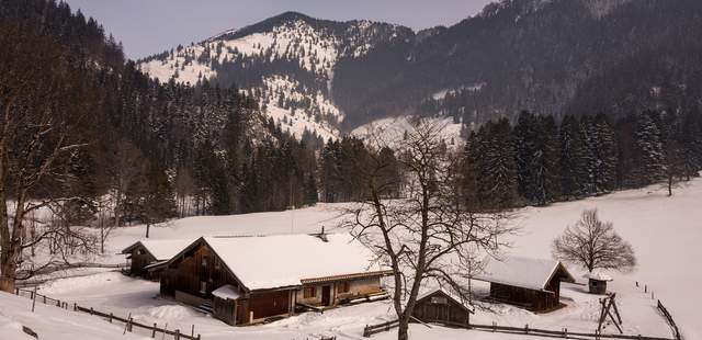 Schneeschuhtour auf der Alm