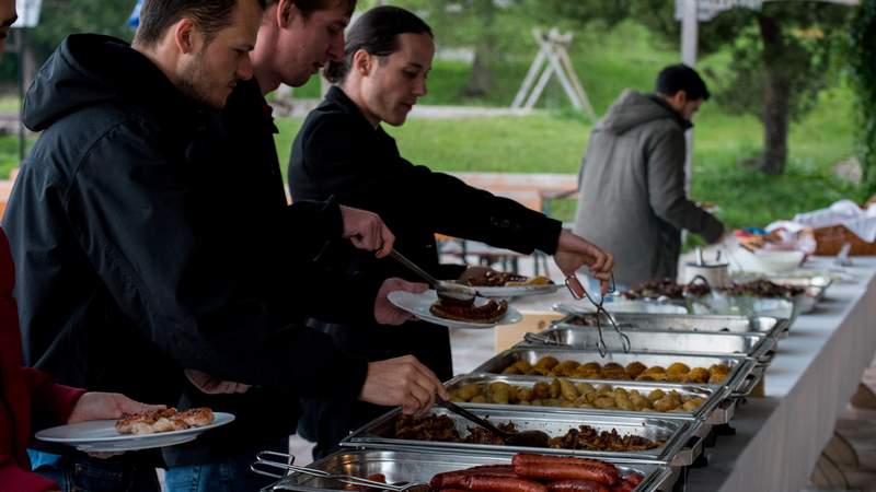 HüttenEvent Verpflegung Buffet