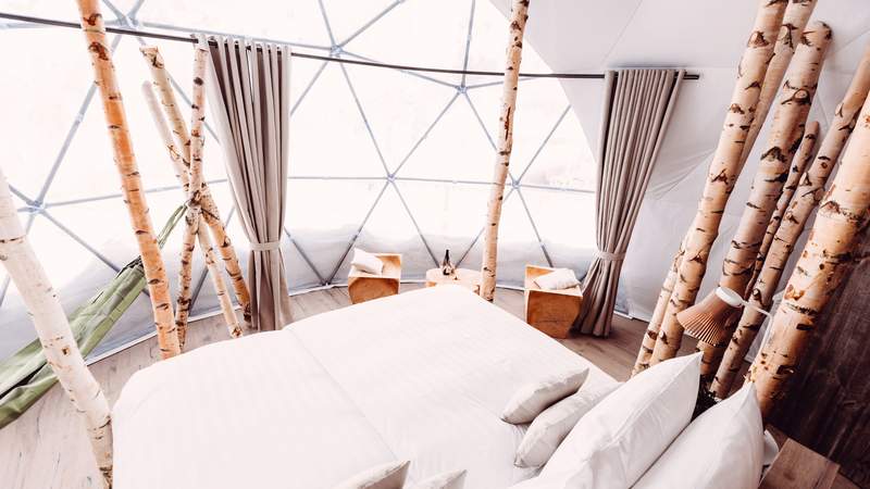 Beispiel Luxus-Iglu Schweizer Alpen Übernachtung in der Natur