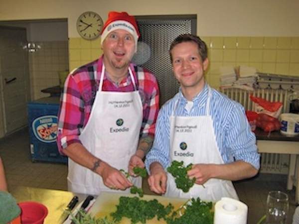 Teamkochen als Weihnachtsfeier