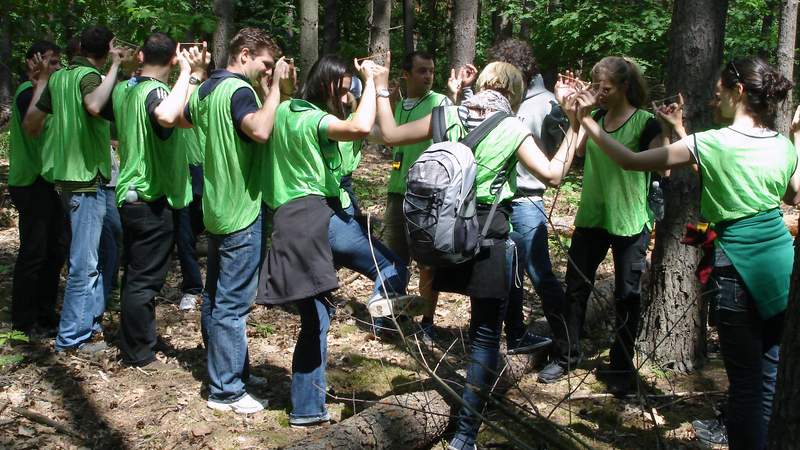 Teambuilding Aktion bei Geocaching-WM