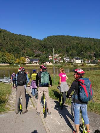 Downhill-Roller-Fahrt nach Bad Schandau