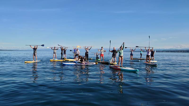 Stand Up Paddling auf dem Bodensee