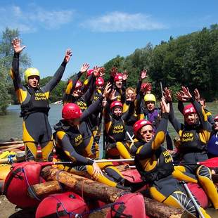 Floßbau mit Abenteuer im Allgäu