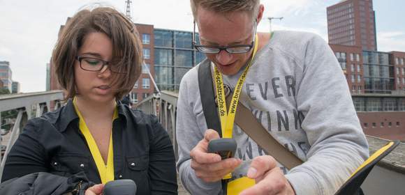 Knifflige GPS-Schnitzeljagd in der Stadt