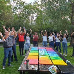 Team Painting Outdoor Action Painting XXL
