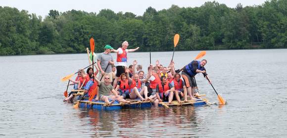 Teamevent- Floßbau