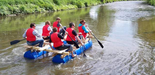 Flossfahren Frankfurt Teamausflug
