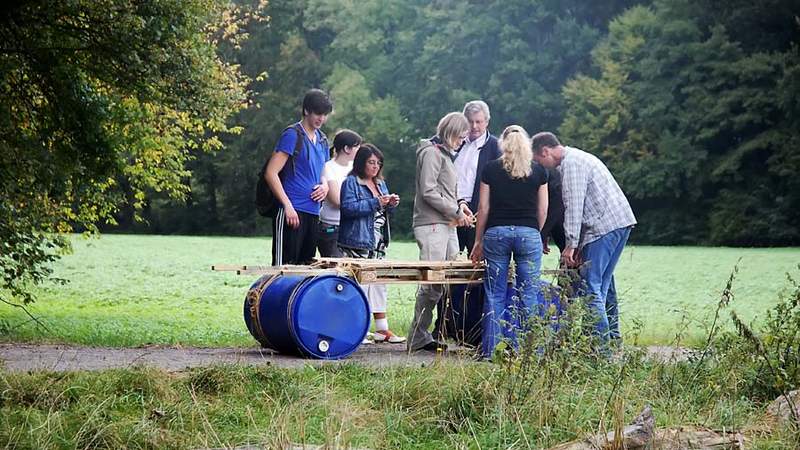 Teamevent- Floßbau