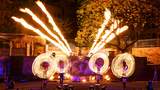 Feuershow zur Luminale