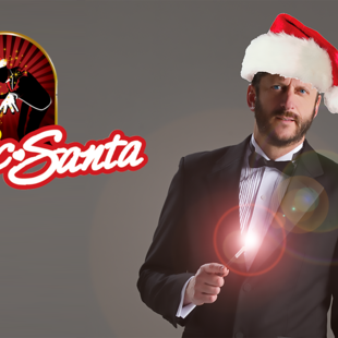 Weihnachtsmann closeup magie tischzauberei Zauberer Comedy Weihnachtsfeier