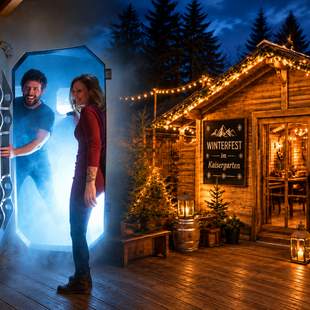 Titelbild Escape Room und Almhütte weihnachtsfeier karlsruhe im escape room mit almhütte