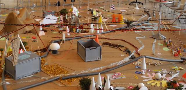 Landkarte 3 D Team Navigation - Teamtraining