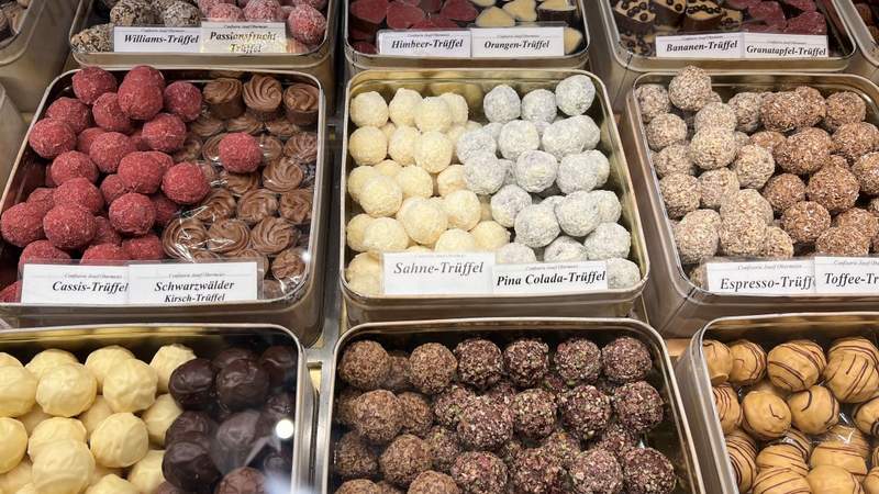 Etwas Süßes zum Schluss von der Pralinenmanufaktur auf dem Viktualienmarkt