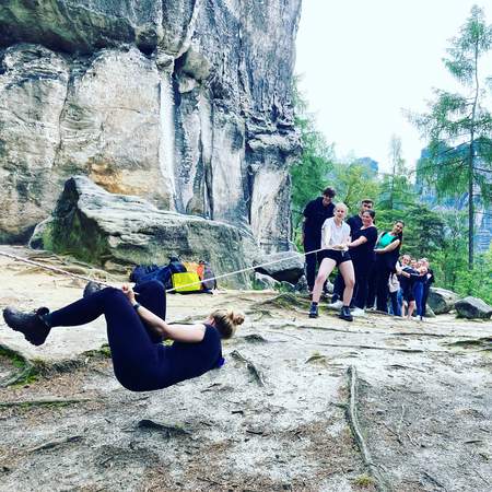 Geocaching deluxe im Felslabyrinth