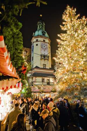 Durch die weihnachtlichen Passagen in Leipzig