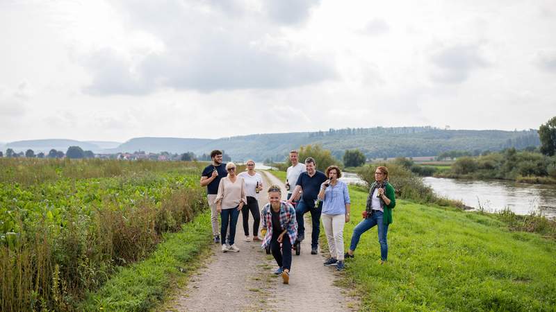 Boßel-Tour in der Feldmark Hameln | Boßel-Tour