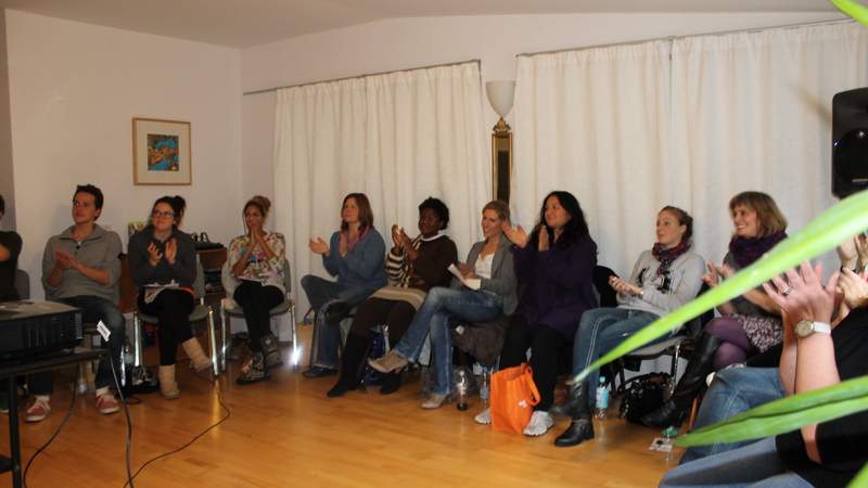 Applaus im Kurs Stimmtraining live