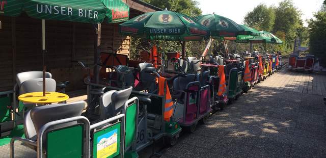 Draisinenfahrt auf Pfälzisch