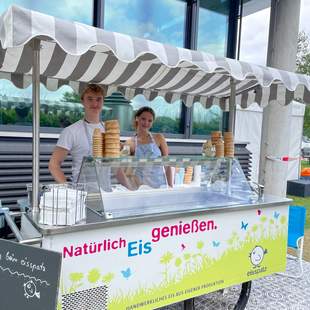 unser Eiswagen für 150-2000 Pax italienischer Eiswagen