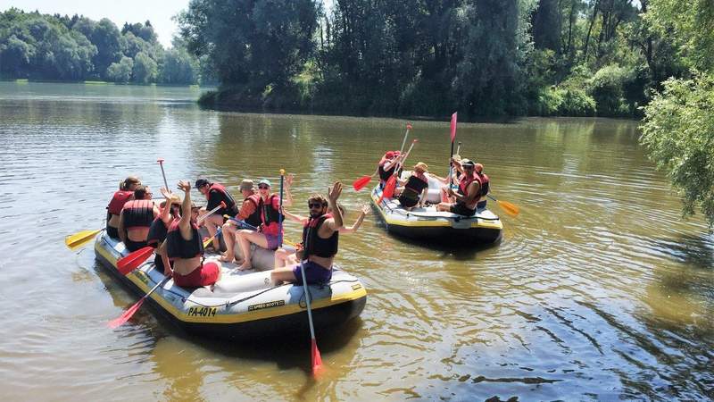 Schlauchboottour mit Übernachtung