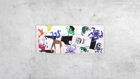 Kunstwerke, Kunstworkshop, Puzzle Painting