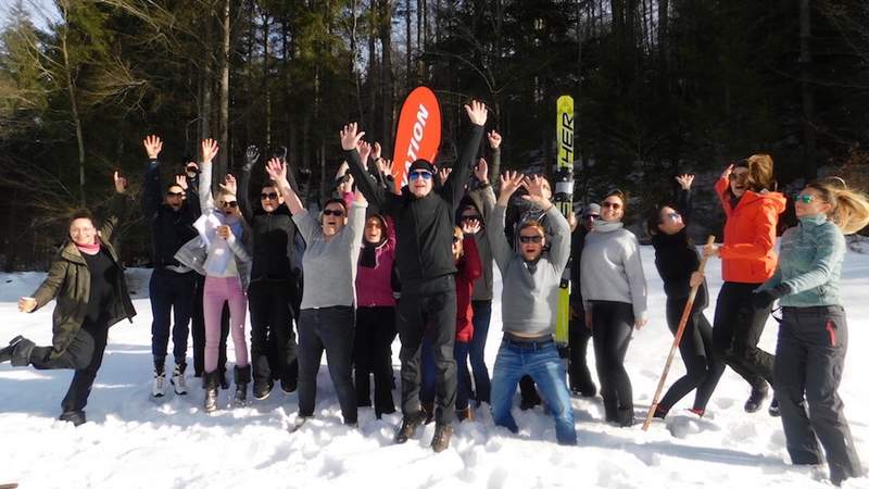 Winter Team Challenge Teamevent im Schnee