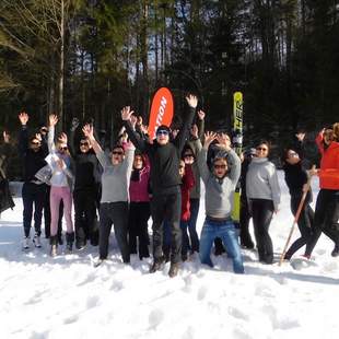 Teamevent im Schnee