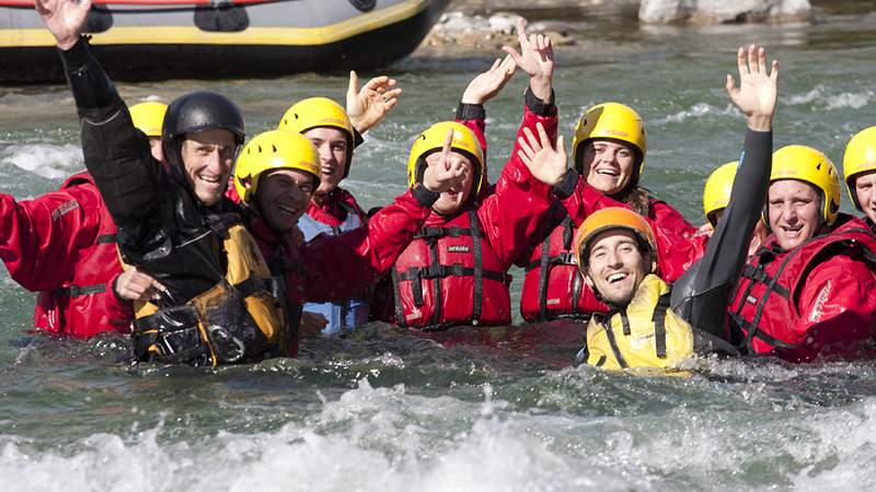 Raftingtour auf der Isar