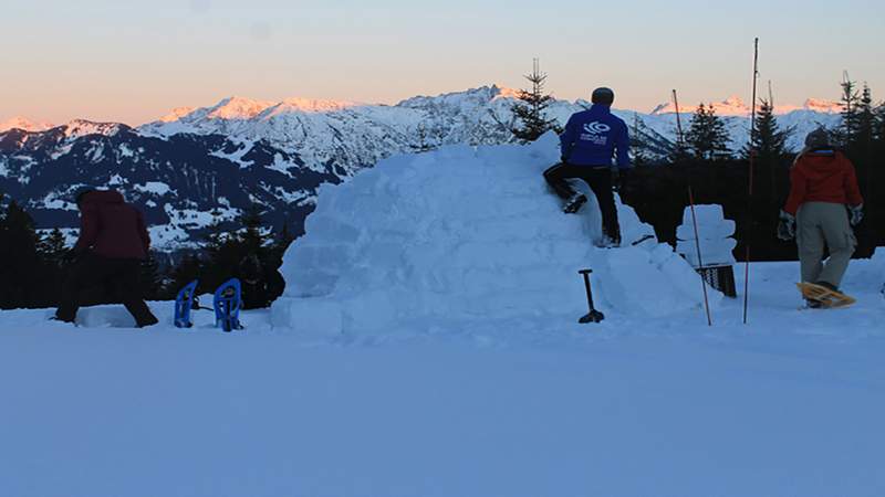 Iglu Expedition im Allgäu